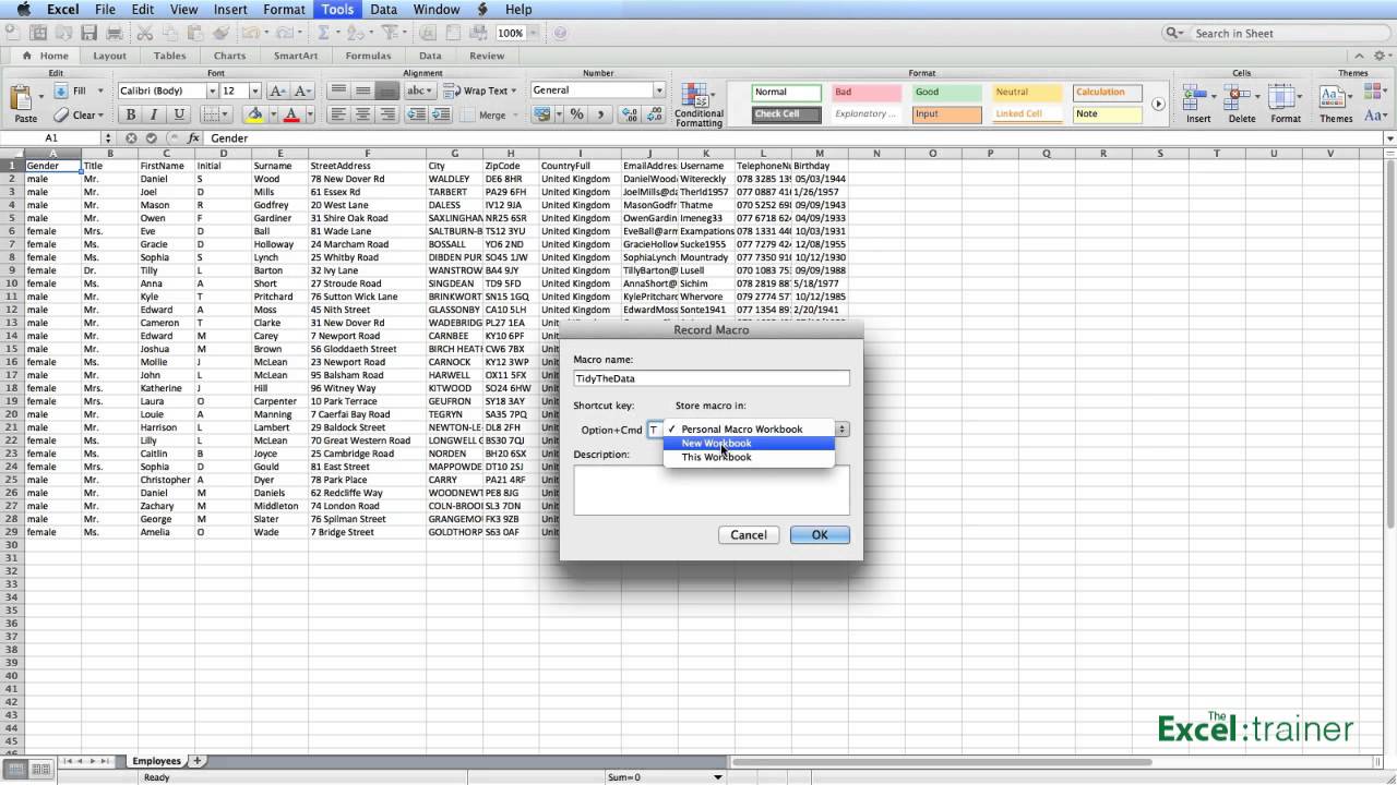 retrieve data from website with excel for mac
